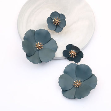 Boho Cute Flower Earrings for Women Korean Jewelry Kids Girls Gifts Fashion Stud Earring Boucles D'oreilles Aretes De Mujer 2021 daiiibabyyy
